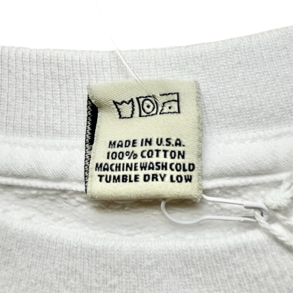 Sporty & Rich Wellness Club Crewneck in White/Verde - Picture 6 of 6